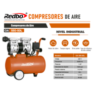 REDBO Compresor de Aire Silencioso REDBO OA 550-50L